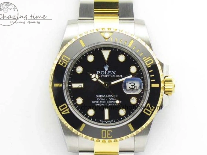 MiroTime 0416 Comfortable Submariner 116613LN Noob 1:1 Best Edition Black Dial On SS YG Bracelet A2836 V 3569